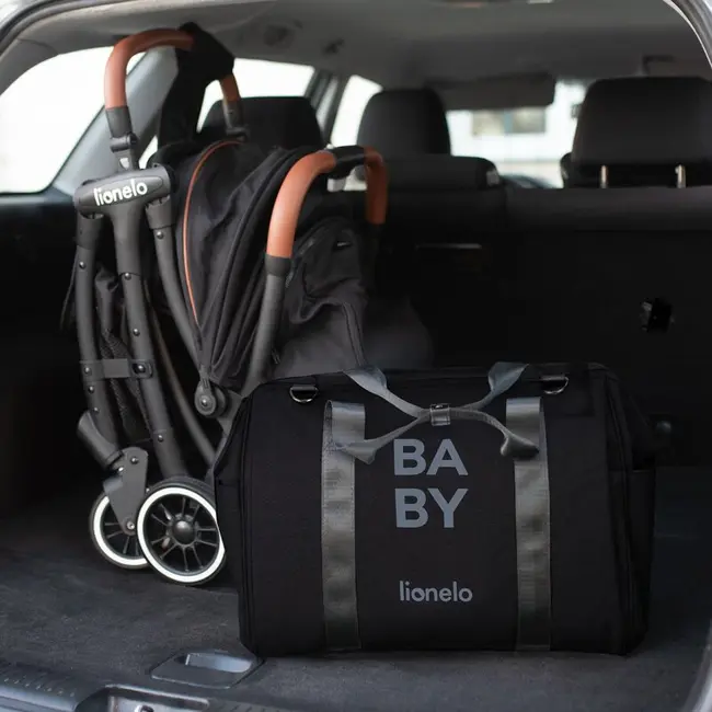 Lionelo - Geanta pentru mamici Ida Cu multiple compartimente, Negru BYNLO-IDA_BLACK_ONYX