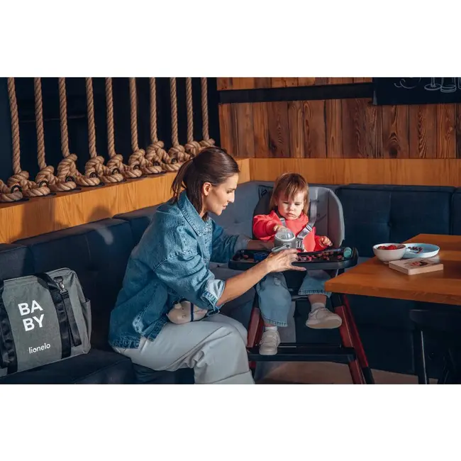 Lionelo - Geanta pentru mamici Ida Cu multiple compartimente, Negru BYNLO-IDA_BLACK_ONYX