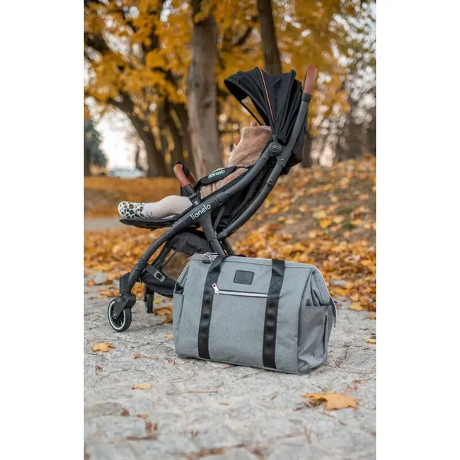 Lionelo - Geanta pentru mamici Ida Cu multiple compartimente, Negru BYNLO-IDA_BLACK_ONYX