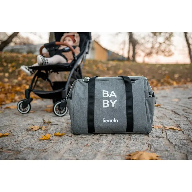 Lionelo - Geanta pentru mamici Ida Cu multiple compartimente, Negru BYNLO-IDA_BLACK_ONYX