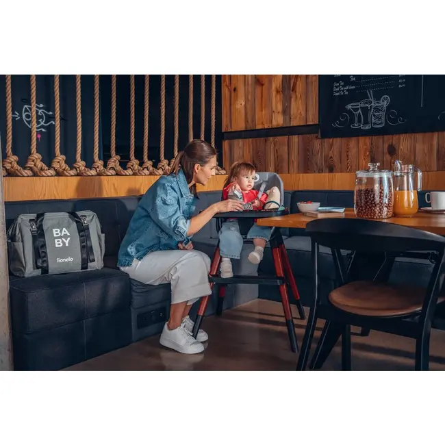 Lionelo - Geanta pentru mamici Ida Cu multiple compartimente, Negru BYNLO-IDA_BLACK_ONYX