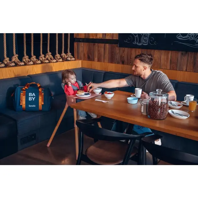 Lionelo - Geanta pentru mamici Ida Cu multiple compartimente, Negru BYNLO-IDA_BLACK_ONYX