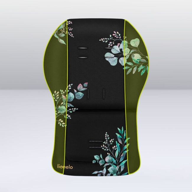 Lionelo - Insertie carucior, Editie limitata, Ajustabila pentru fiecare carucior, Cu orificii pentru centurile de siguranta, Cu imprimeu fata-verso, Din material hidrofob, 48x72x1 cm, Gri BYNLO-SEATLINER_GOLDEN_MOMENTS_GREY