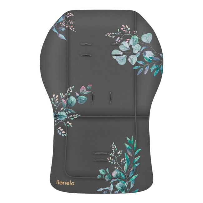 Lionelo - Insertie carucior, Editie limitata, Ajustabila pentru fiecare carucior, Cu orificii pentru centurile de siguranta, Cu imprimeu fata-verso, Din material hidrofob, 48x72x1 cm, Gri BYNLO-SEATLINER_GOLDEN_MOMENTS_GREY