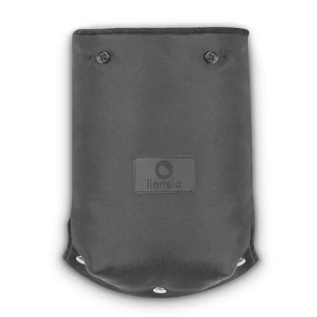 Lionelo - Manusi termice pentru carucior, Universale, Impermeabile, Interior din lana, Cu blana ecologica detasabila, Negru BYNLO-HANDMUFF_BLACK
