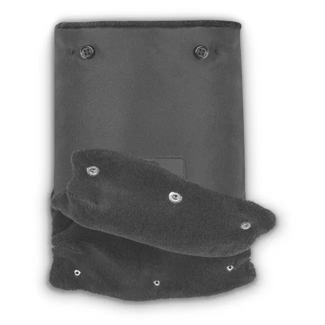 Lionelo - Manusi termice pentru carucior, Universale, Impermeabile, Interior din lana, Cu blana ecologica detasabila, Negru BYNLO-HANDMUFF_BLACK