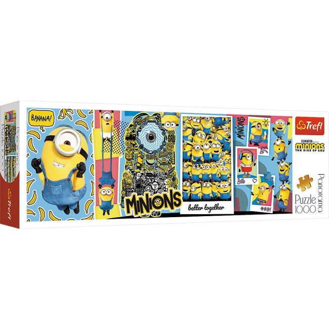 PUZZLE TREFL 1000 PANORAMA MINIONII VIV29049