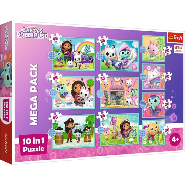 PUZZLE TREFL 10IN1 GABBYS DOLLHOUSE IN UNIVERSUL LUI GABBY VIV96003