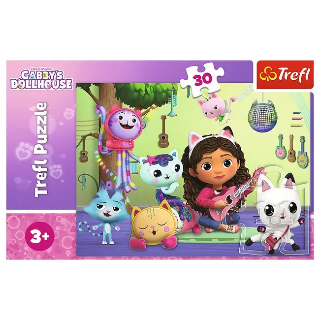 PUZZLE TREFL 30 GABBYS DOLLHOUSE CASA LUI GABBY VIV18301