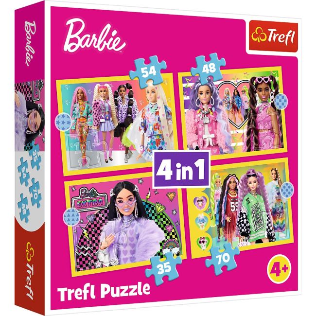 PUZZLE TREFL 4IN1 BARBIE MINUNATA LUME VIV34626