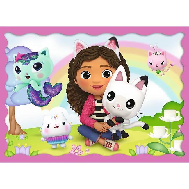 PUZZLE TREFL 4IN1 GABBYS DOLLHOUSE AVENTURILE LUI GABBY VIV34620