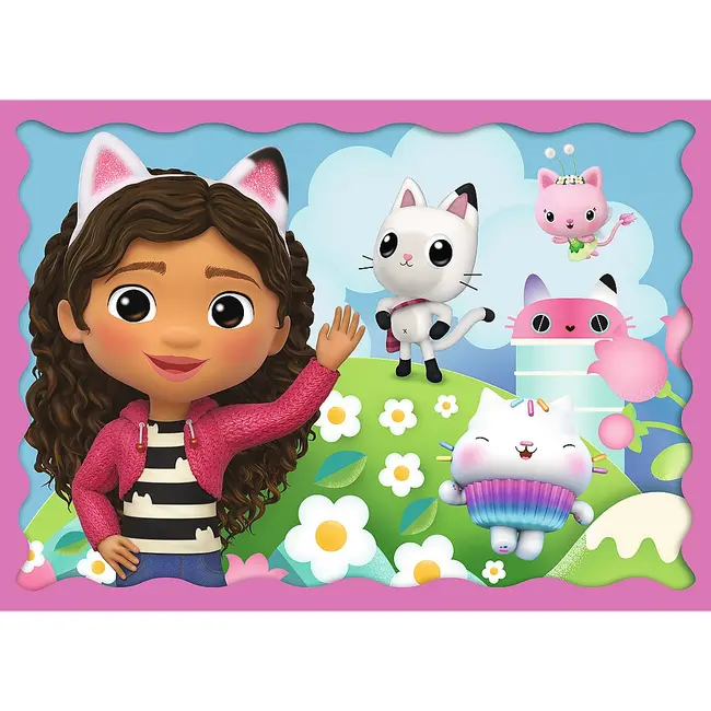 PUZZLE TREFL 4IN1 GABBYS DOLLHOUSE AVENTURILE LUI GABBY VIV34620