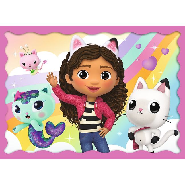 PUZZLE TREFL 4IN1 GABBYS DOLLHOUSE AVENTURILE LUI GABBY VIV34620