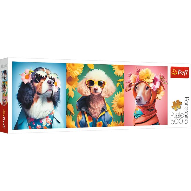 PUZZLE TREFL 500 PANORAMA SAPTAMANA MODEI CATEILOR VIV29517