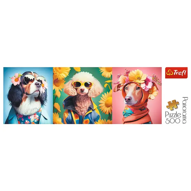 PUZZLE TREFL 500 PANORAMA SAPTAMANA MODEI CATEILOR VIV29517