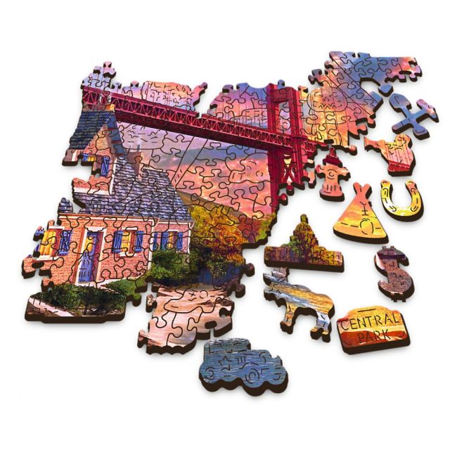 PUZZLE TREFL DIN LEMN 1000 PIESE APUS LA GOLDEN GATE VIV20164