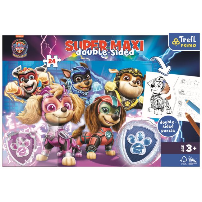 PUZZLE TREFL PRIMO 24 SUPER MAXI PATRULA CATELUSILOR ECHIPA IN ACTIUNE VIV41016