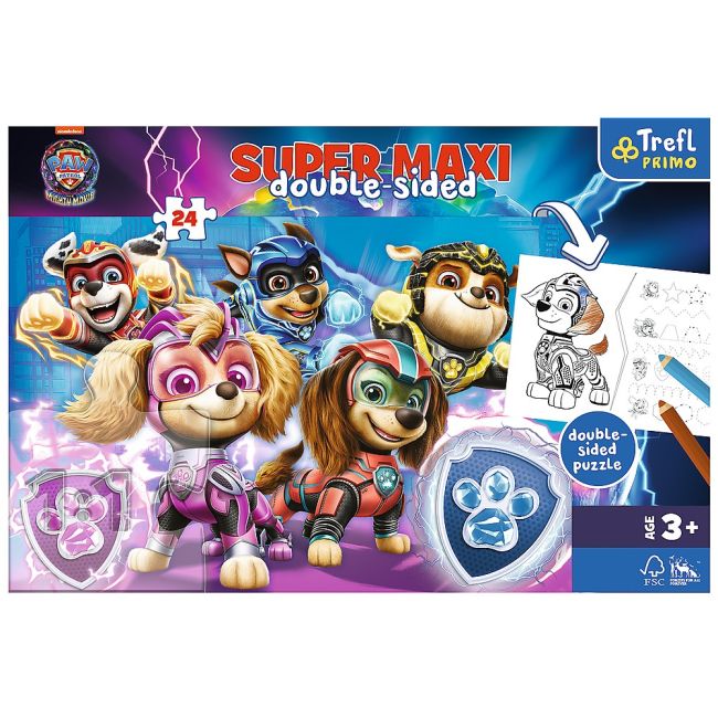 PUZZLE TREFL PRIMO 24 SUPER MAXI PATRULA CATELUSILOR ECHIPA IN ACTIUNE VIV41016
