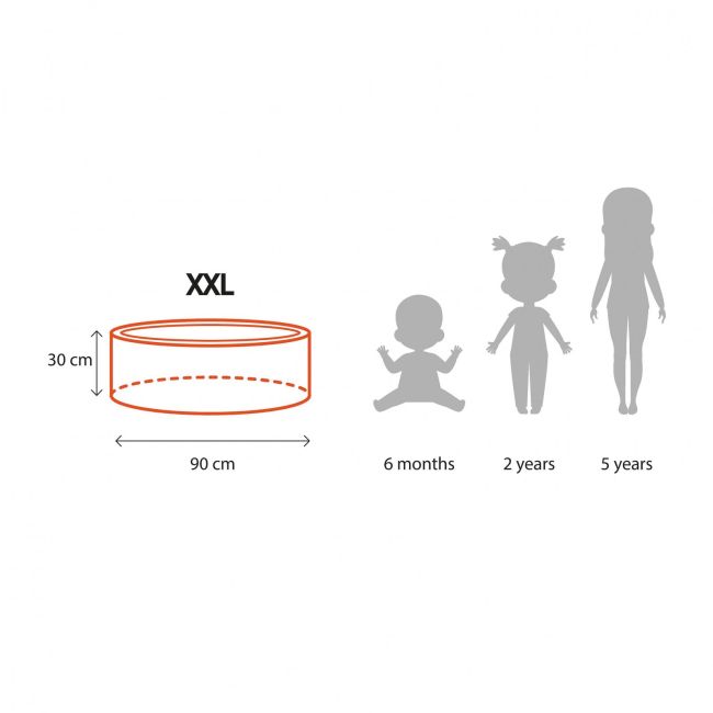 Piscina Uscata Cu 250 De Bile 7cm (auriu, Bej, Alb, Transparent) Meowbaby  , Tesatura Bucle, 90x30 Cm, Teddy Roz Pjbbour03008ie