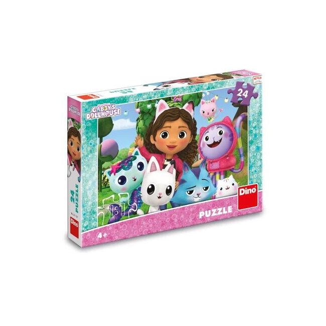 Puzzle - casa de papusi a lui gabby (24 piese)