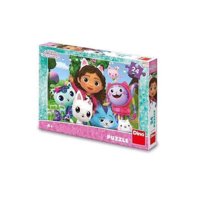 Puzzle - casa de papusi a lui gabby (24 piese)