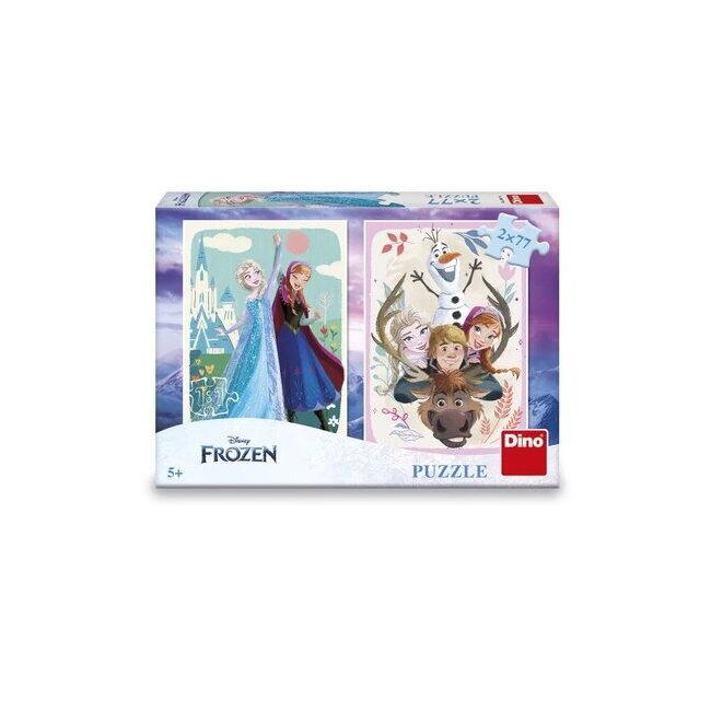 Puzzle 2 in 1 - anna si elsa (2 x 77 piese)