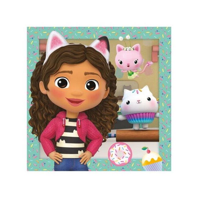Puzzle 3 in 1 - gabby si prietenii ( 3 x 55 piese)