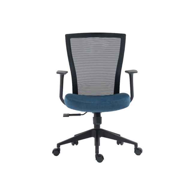 Scaun birou egonomic sl q328, mesh, inaltime reglabila, roti pivotante, cadru polipropilena, 136 kg, negru/albastru drm10256