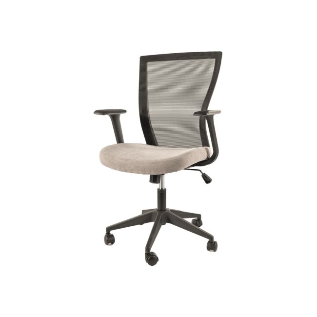 Scaun birou egonomic sl q328, mesh, inaltime reglabila, roti pivotante, cadru polipropilena, 136 kg, negru/gri drm10257