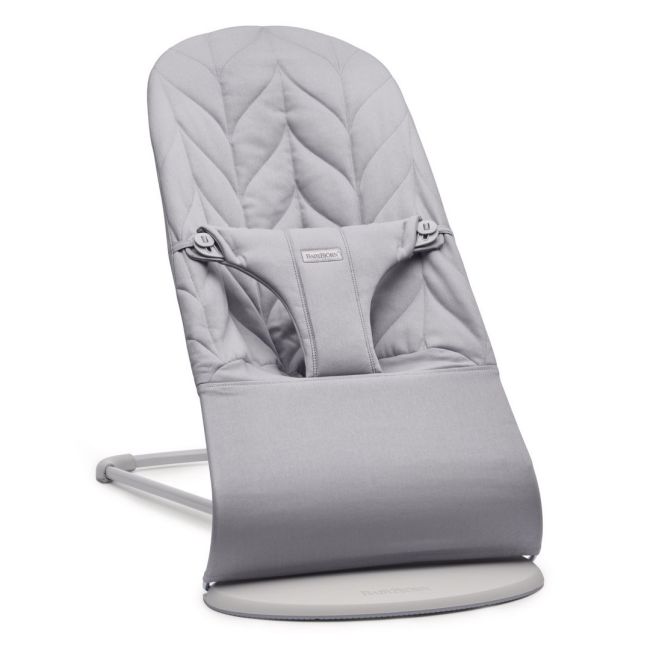 BabyBjorn - Balansoar Bliss Light Grey din tesatura matlasata cu aspect delicat de petala BSAFE006224A