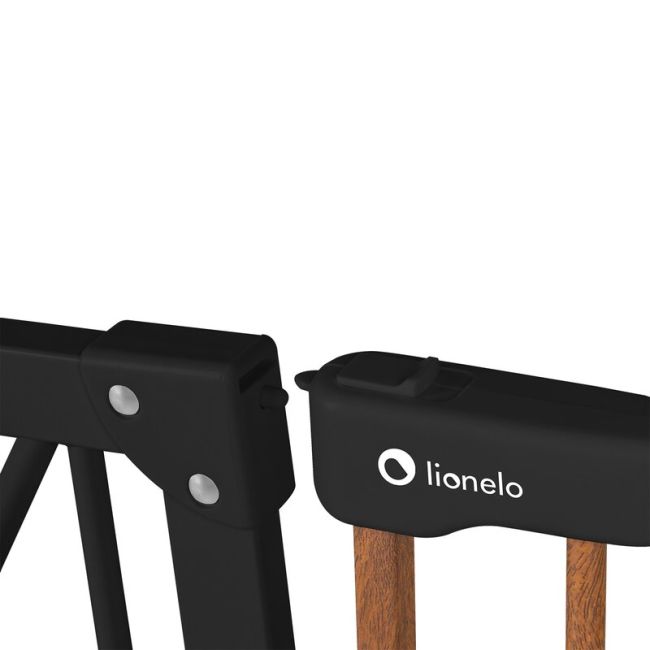 Lionelo - Poarta de siguranta prin presiune Truus Slim, 105 cm, Conform cu standardul europeane de securitate EN1930, Negru/Natur BYNLO-TRUUS_SLIM_BLACK_CARBON_NATURAL
