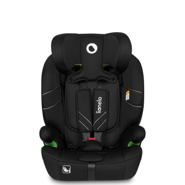 Lionelo - Scaun auto, Levi One i-Size, Universal, Instalare FWF, Cu tetiera reglabila in 10 pozitii, Cu spatar detasabil, 76-150 cm, Conform cu R129, Negru BYNLO-LEVI_ONE_I-SIZE_BLACK_CARBON