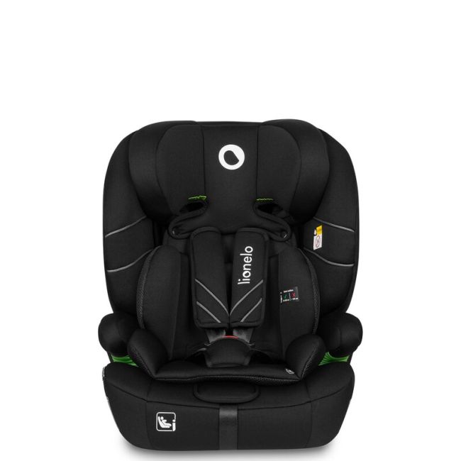 Lionelo - Scaun auto, Levi One i-Size, Universal, Instalare FWF, Cu tetiera reglabila in 10 pozitii, Cu spatar detasabil, 76-150 cm, Conform cu R129, Negru BYNLO-LEVI_ONE_I-SIZE_BLACK_CARBON