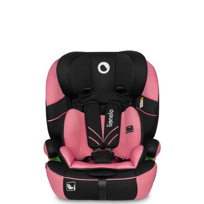 Lionelo - Scaun auto, Levi One i-Size, Universal, Instalare FWF, Cu tetiera reglabila in 10 pozitii, Cu spatar detasabil, 76-150 cm, Conform cu R129, Roz BYNLO-LEVI_ONE_I-SIZE_PINK_ROSE