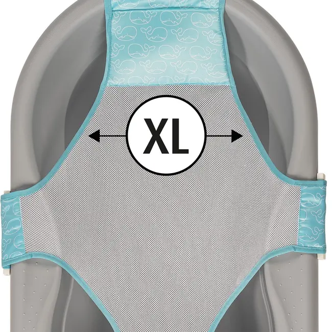 Plasa de baie pentru cadita bebelusului MyHappyBath Sling, reglabila, fara BPA, 0+ luni, Reer 76072