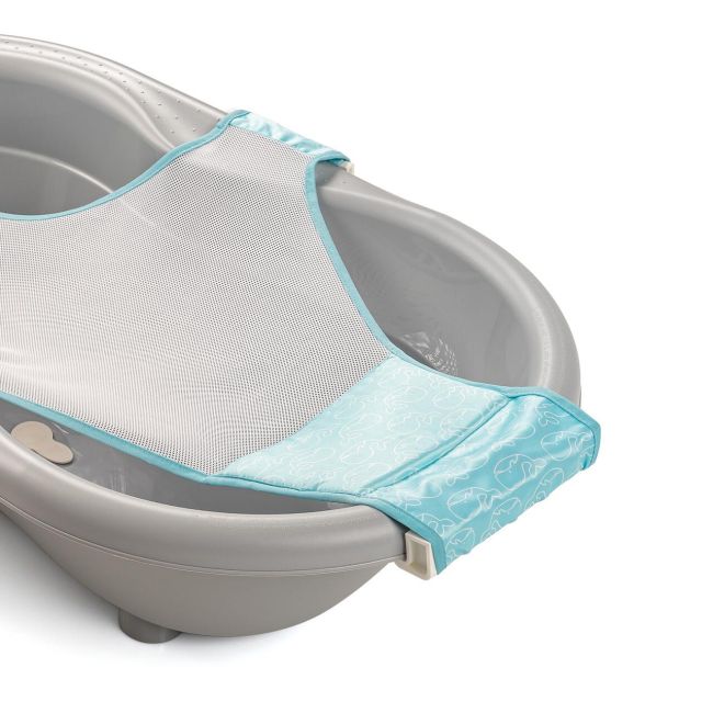 Plasa de baie pentru cadita bebelusului MyHappyBath Sling, reglabila, fara BPA, 0+ luni, Reer 76072