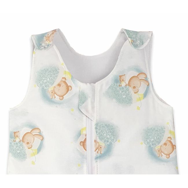 Sac de dormit copii, Blue Bear's Dream, din bumbac, 85 cm, 1.5 tog KDEA8515BBD