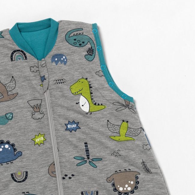 Sac de dormit cu picioruse si maneca lunga detasabila Dinosaur 100 cm + manseta 2.5 Tog BBXCJ903-25FSN