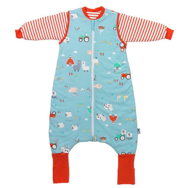 Sac de dormit cu picioruse si maneca lunga detasabila Farmyard 130 cm + manseta 2.5 Tog BBXCJ976-25FSN