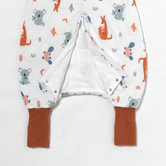 Sac de dormit cu picioruse si maneca lunga detasabila Kangaroo 60 cm + manseta 3.5 Tog BBXCJ547-35FSN