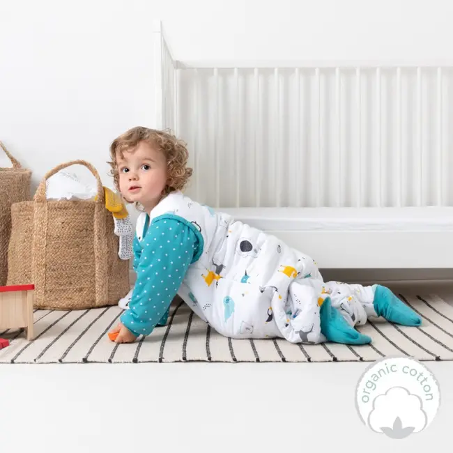 Sac de dormit cu picioruse si maneca lunga detasabila Polar Pals 130 cm + manseta 2.5 Tog BBXCJ966-25FSN