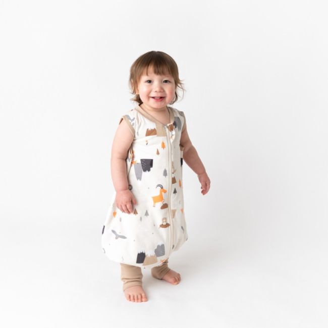 Sac de dormit cu picioruse si talpa antiderapanta Mountain Animals 100 cm + manseta 1.0 Tog BBXCJ773-10FN