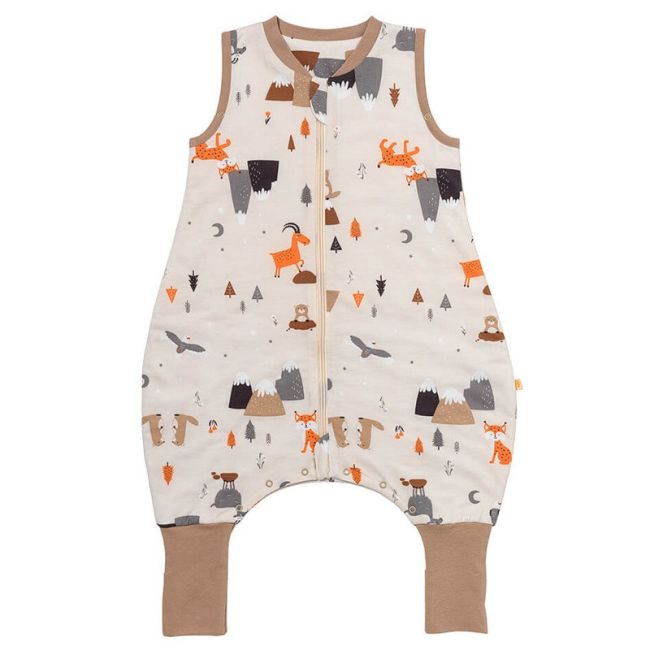 Sac de dormit cu picioruse si talpa antiderapanta Mountain Animals 70 cm + manseta 1.0 Tog BBXCJ770-10FN