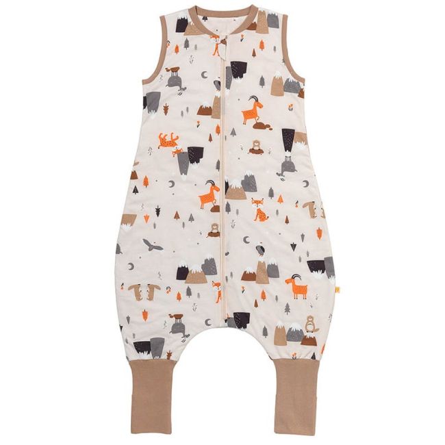 Sac de dormit cu picioruse si talpa antiderapanta Mountain Animals 90 cm + manseta 1.0 Tog BBXCJ772-10FN