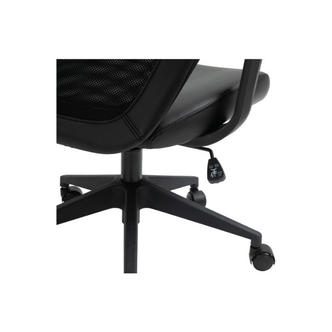 Scaun birou egonomic sl q346, mesh, inaltime reglabila, roti pivotante, cadru polipropilena, 136 kg, negru drm10260