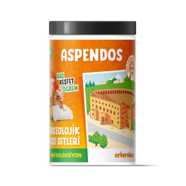 Arkerobox - Mini set arheologic educational si puzzle 3D, Aspendos JEMARK2551
