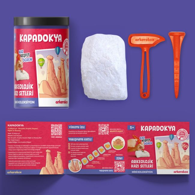 Arkerobox - Mini set arheologic educational si puzzle 3D, Cappadocia JEMARK2506