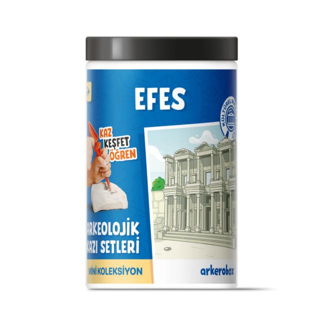 Arkerobox - Mini set arheologic educational si puzzle 3D, Efes - Biblioteca Celsus JEMARK2537