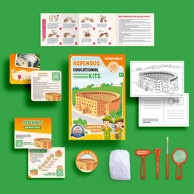 Arkerobox - Set arheologic educational si puzzle 3D, Aspendos JEMARK2407