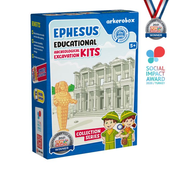 Arkerobox - Set arheologic educational si puzzle 3D, Efes - Biblioteca Celsus JEMARK2292